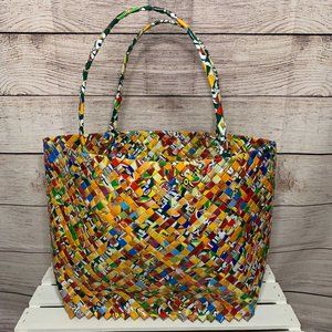 Eco-Friendly Recycled Candy Wrapper Tote NWOT
